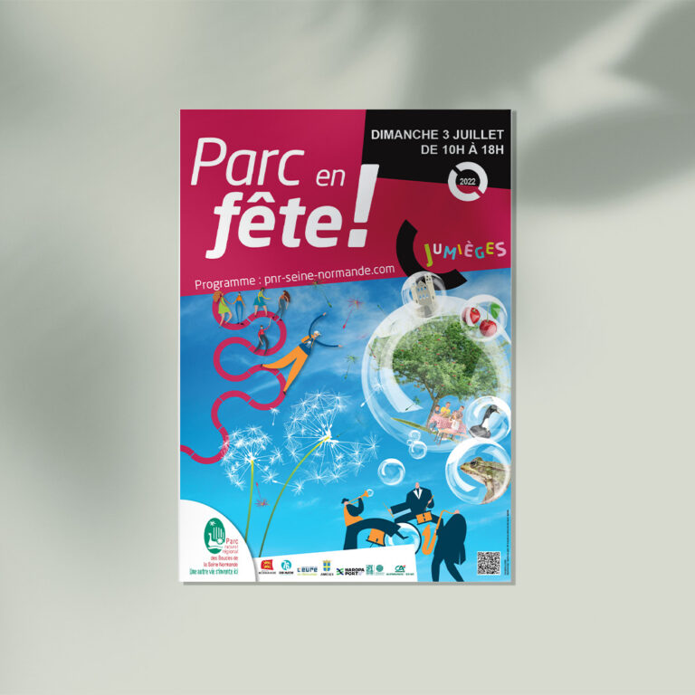 graphiste charente mise en page affiche parc naturel régional